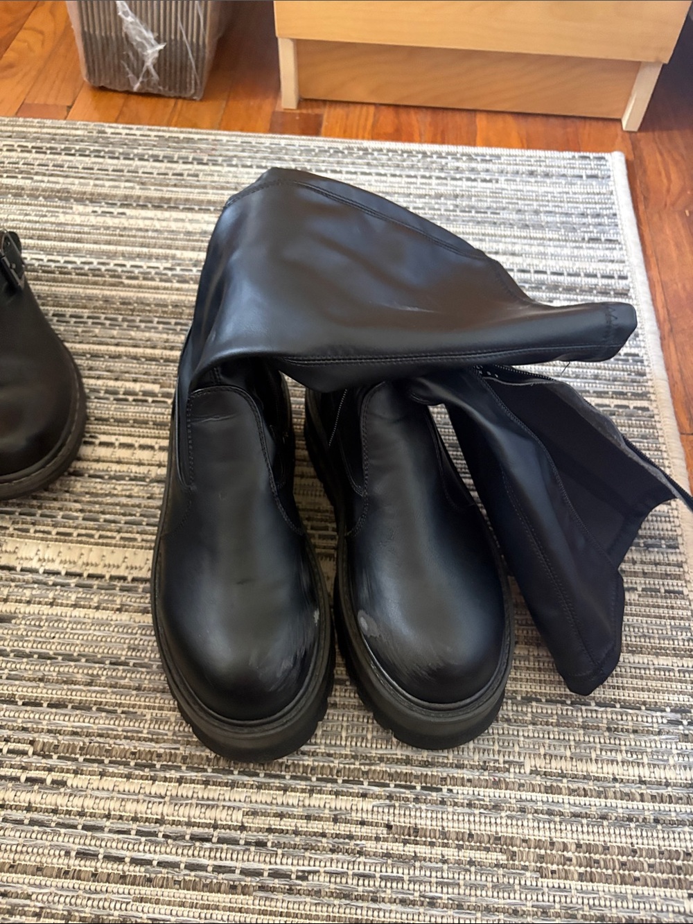 Demonia Black Combat/Moto Boots